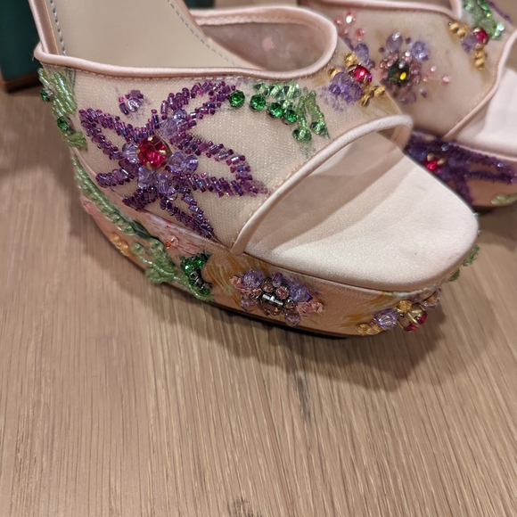 Betsey Johnson Women's Embellished Platform Heels - Picture 14 of 15